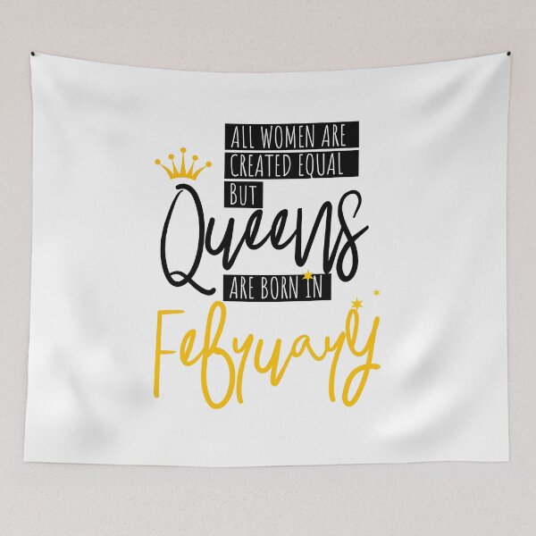 Item preview, Birthday Gift Queens Are Born In February  designed and sold by IvonDesign.