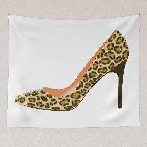 Item preview, Leopard Print High Heel Shoe designed and sold by DavidASmith.