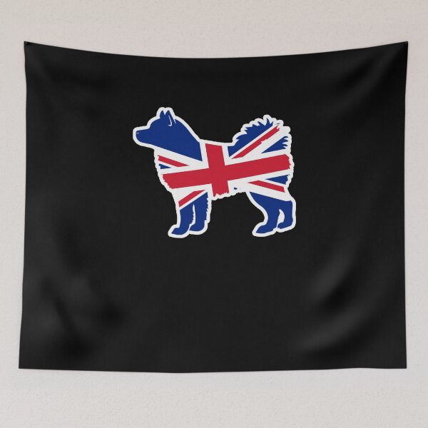 Item preview, Siberian Husky Dog Flag of the United Kingdom (1) designed and sold by shoppzee.