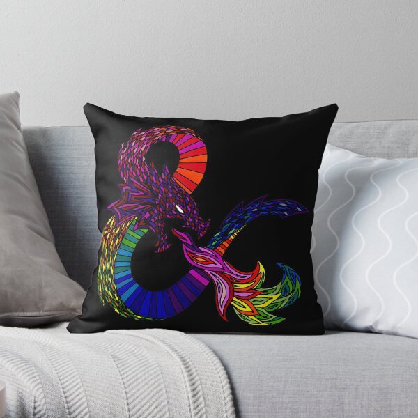 Alternative Dungeons and Dragons Ampersand Throw Pillow