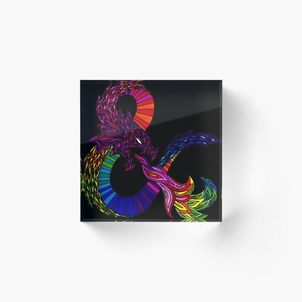Alternative Dungeons and Dragons Ampersand Acrylic Block