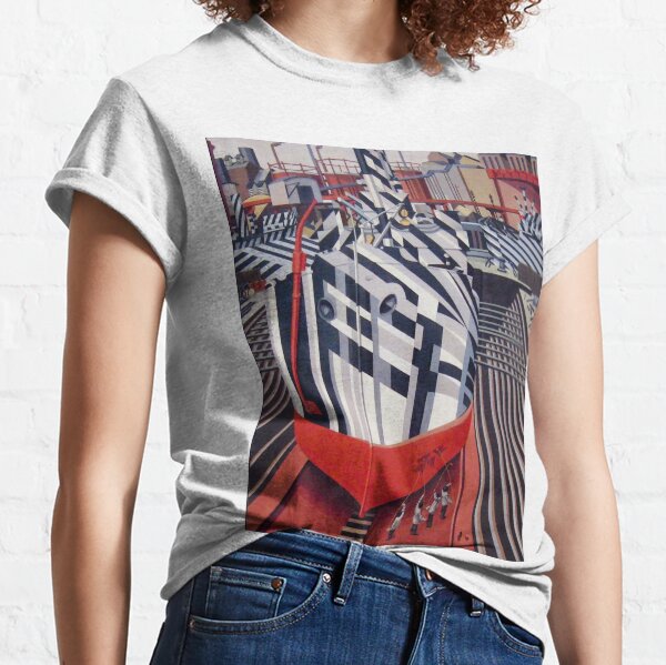 Item preview, Edward Wadsworth , Dazzle-ships in Drydock at Liverpool - black and white camouflage designed and sold by BigRedDot.