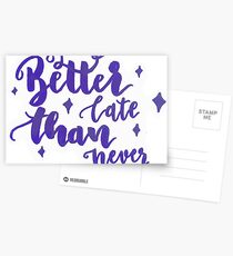 Better late than never. Postcards