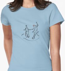 Camiseta entallada para mujer bailarines lindy hop