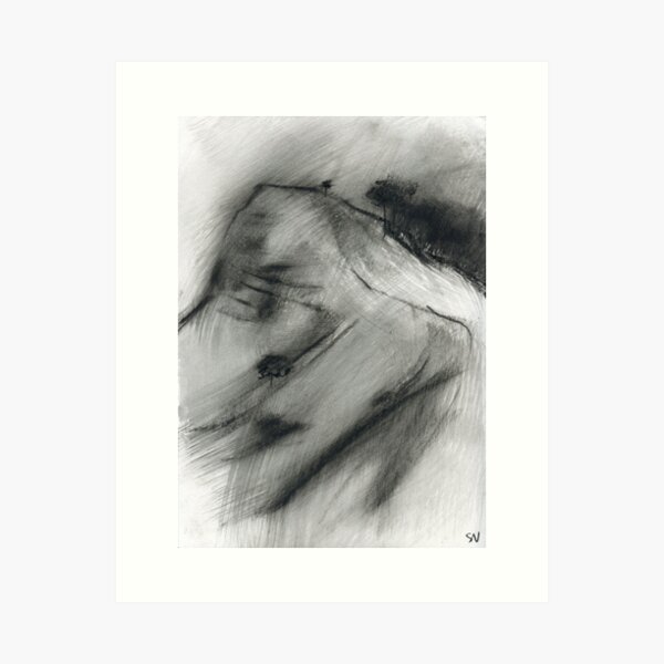 Back Tor from the Great Ridge, Castleton, Peak District Art Print