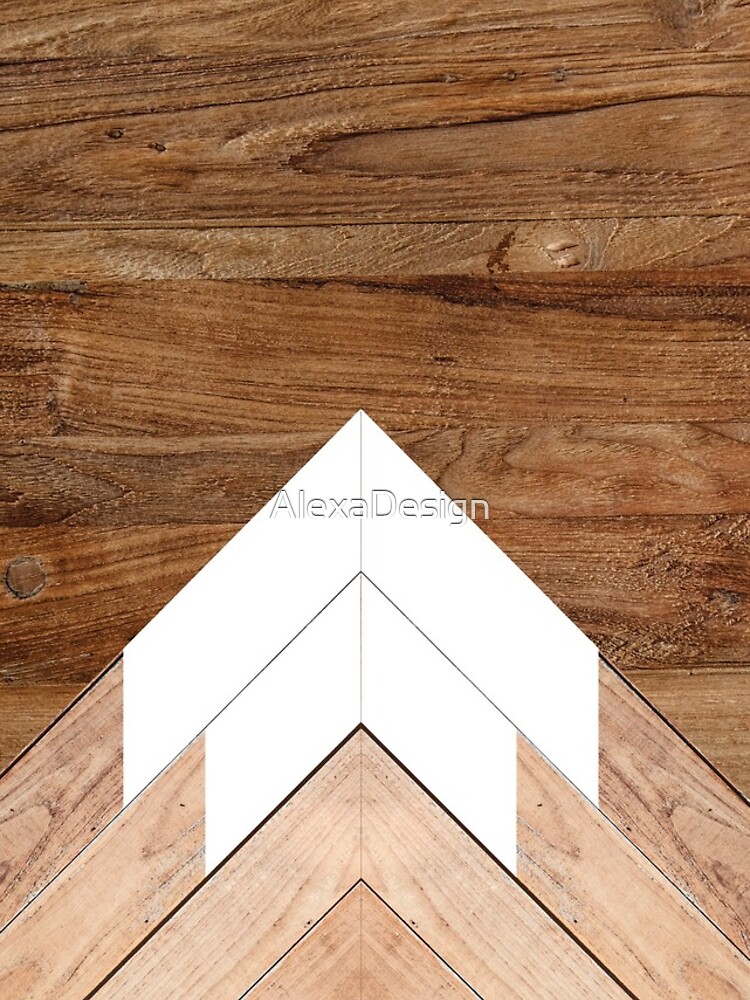 Wooden snow-capped mountains by AlexaDesign