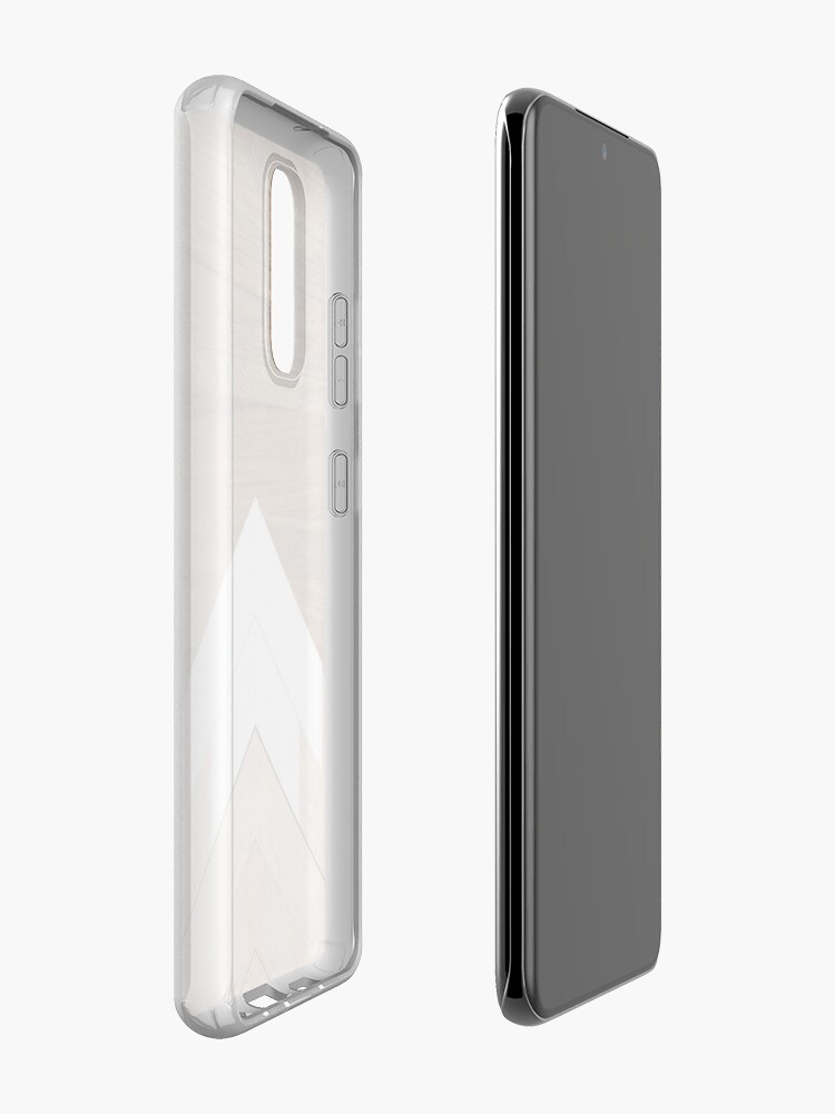 Alternate view of Wooden snow-capped mountains Case & Skin for Samsung Galaxy