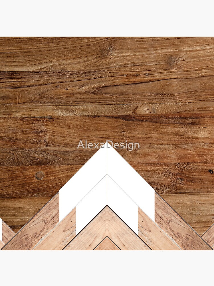 Wooden snow-capped mountains by AlexaDesign