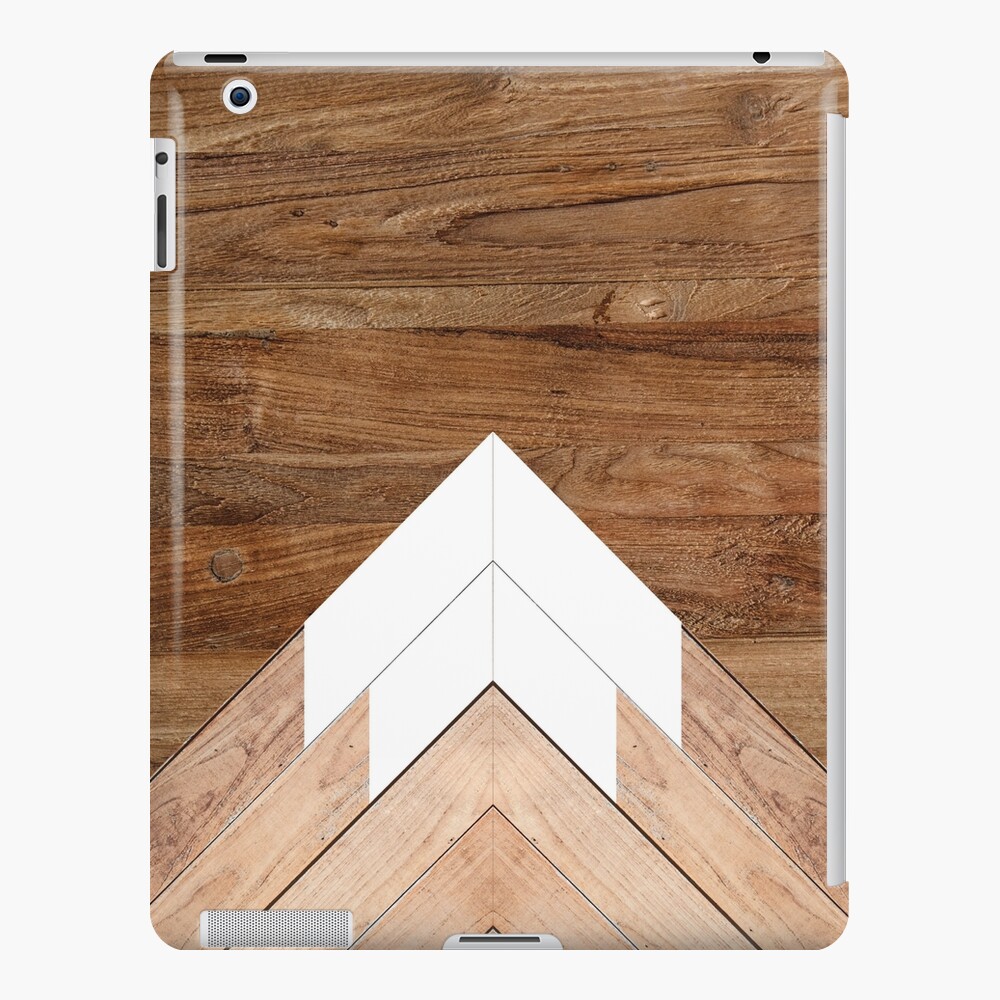 Wooden snow-capped mountains iPad Case & Skin