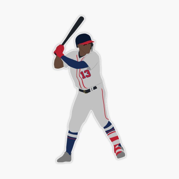 Ronald Acuña Jr. Sticker for Sale by theclemsonj