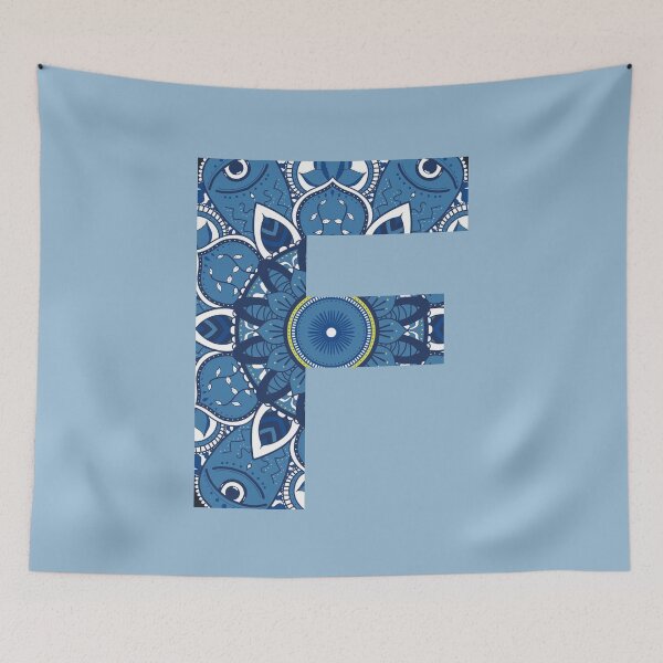 Item preview, F Blue Mandala designed and sold by abirose30.