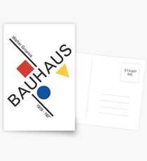 Bauhaus Movement Poster Artwork, 1919 Walter Gropius Reproduktion, Tshirt, T-Shirt, Jersey, Poster, Artwork Postkarten