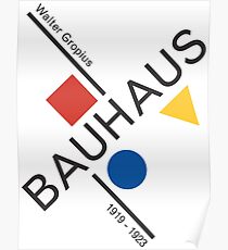 Bauhaus Movement Poster Artwork, 1919 Walter Gropius Reproduktion, Tshirt, T-Shirt, Jersey, Poster, Artwork Poster