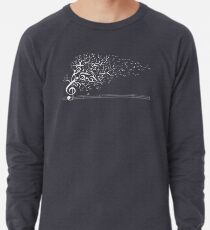 Der Klang der Natur in Bewegung - Weiß Leichter Pullover