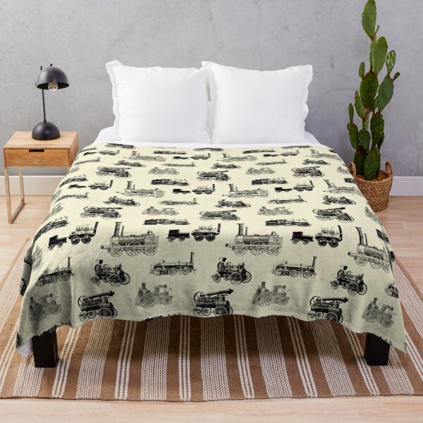 Item preview, Antique Steam Engines // Parchment designed and sold by TLTextiles.