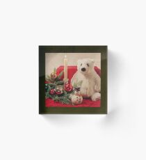 Eisbär-Weihnachtsdekor Acrylblock