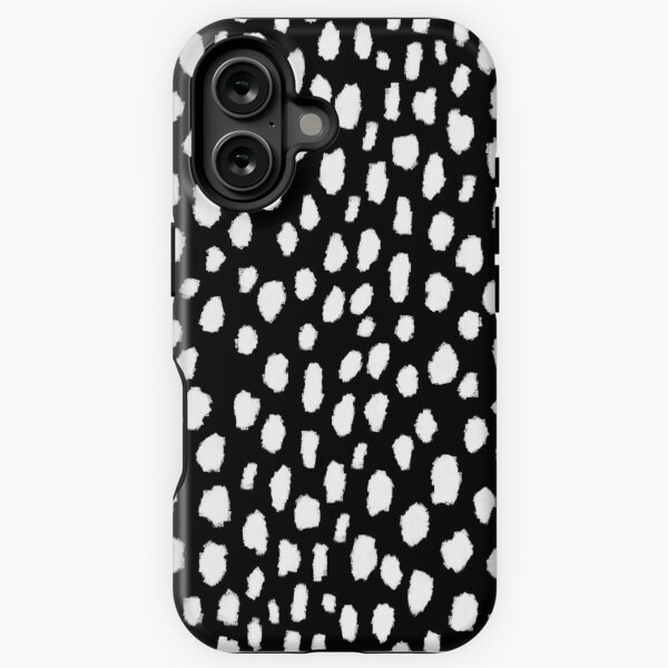 Item preview, Handmade polka dot brush strokes (black and white reverse dalmatian) designed and sold by Design Minds Boutique.