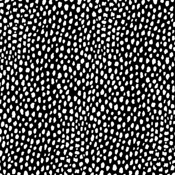 Artwork thumbnail, Handmade polka dot brush strokes (black and white reverse dalmatian) by Design Minds Boutique
