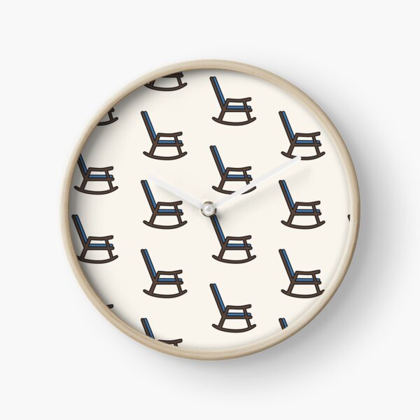 Rocking Chair Repeating Pattern Clock