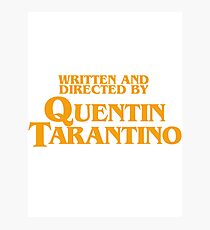 Lámina fotográfica Escrito por Tarantino