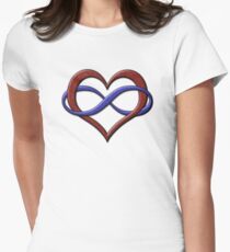 Polyamory Pride Infinity Heart Women's Fitted T-Shirt