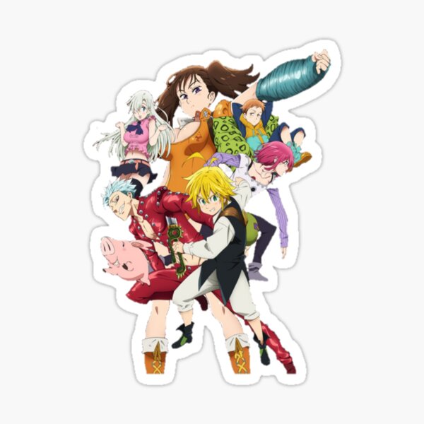 Meliodas Nanatsu No Taizai Ban King Seven Deadly Sins Stickers Redbubble