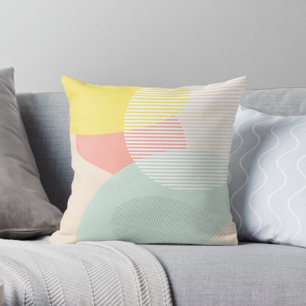 Lost In Shapes III #redbubble #buyart Throw Pillow