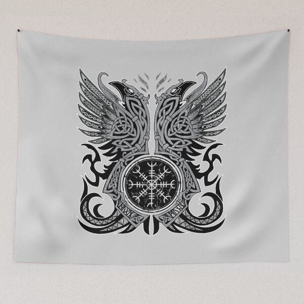 Item preview, Huginn & Muninn, Odin's Ravens designed and sold by celthammerclub.