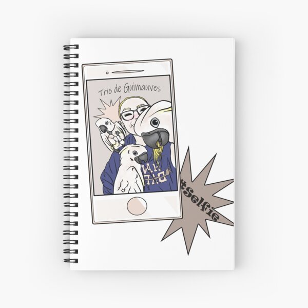 Trio de Guimauves Cockatoos Spiral Notebook