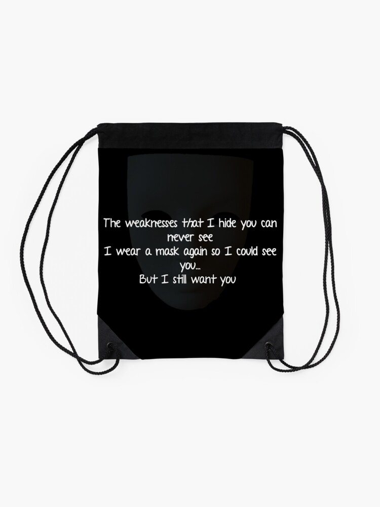 Bts The Truth Untold English Lyrics Graphic Design Order Products In Black For Better Results Drawstring Bag By Univxrsaldesign Redbubble