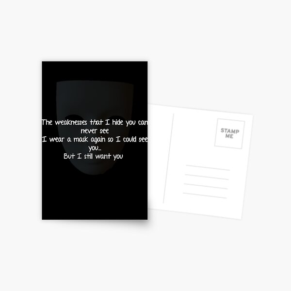 Bts The Truth Untold English Lyrics Graphic Design Order Products In Black For Better Results Postcard By Univxrsaldesign Redbubble