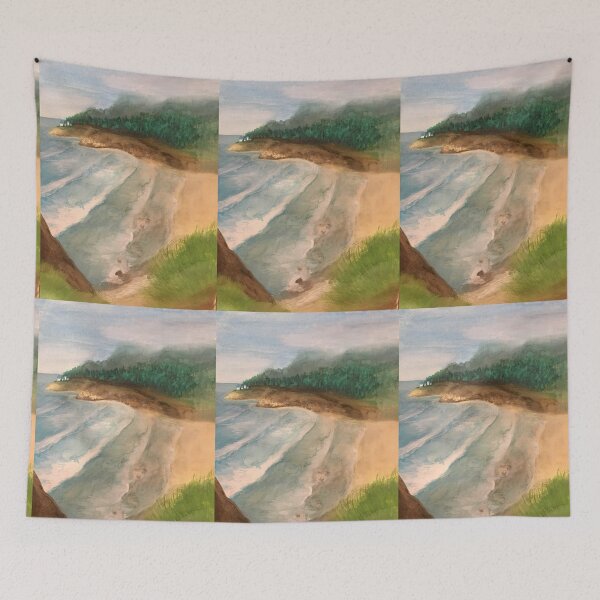 Item preview, Heceta Head Lighthouse - original painting by mjh, 10-20-2018 designed and sold by eustacia42.