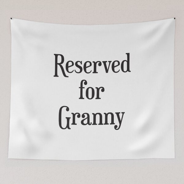 Item preview, Reserved for Granny Cushion/Throw Pillow designed and sold by agecounts.