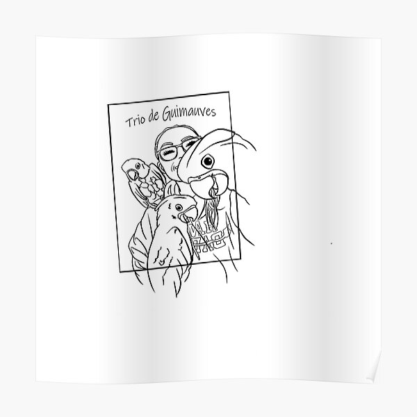 Trio de Guimauves Cockatoos Poster