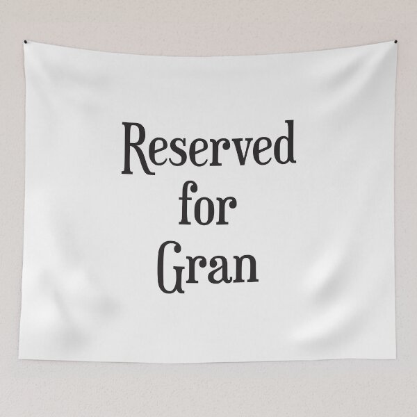 Item preview, Reserved for Gran Cushion/Throw Pillow designed and sold by agecounts.