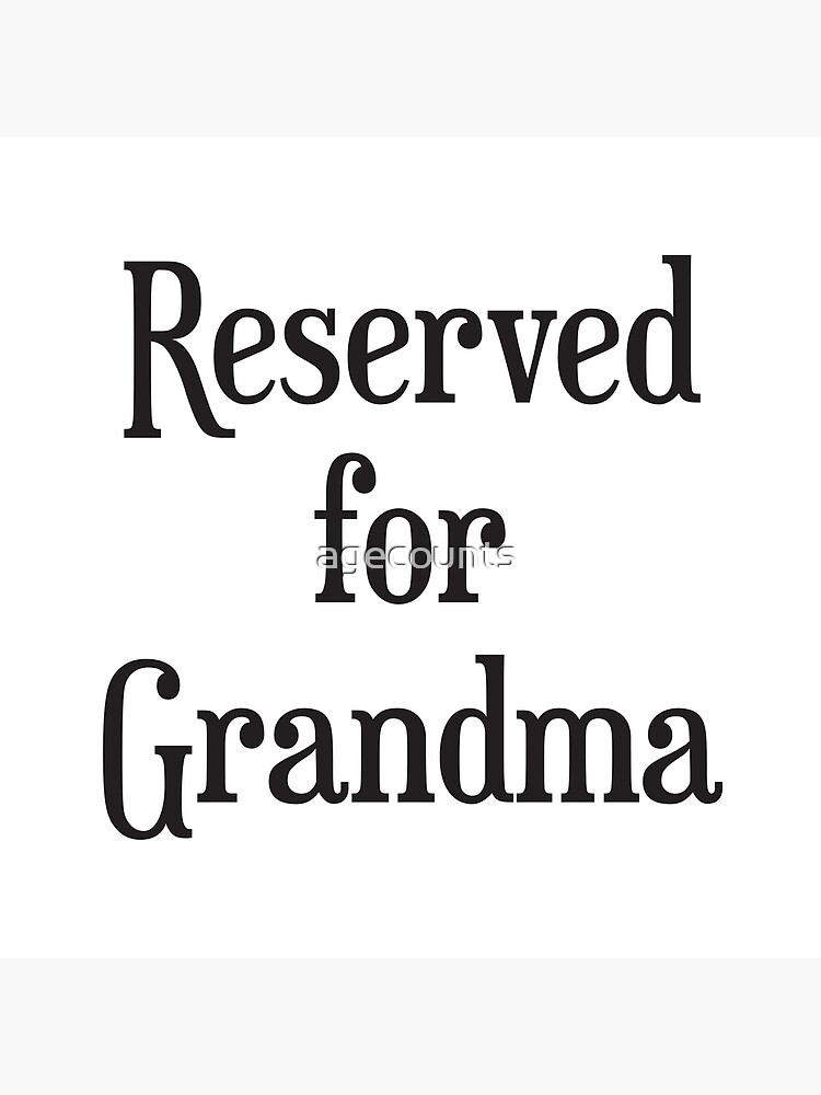 Grandma's Seat Cushion Throw Pillow for Sale by agecounts