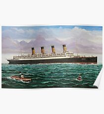 RMS Aquitania Poster