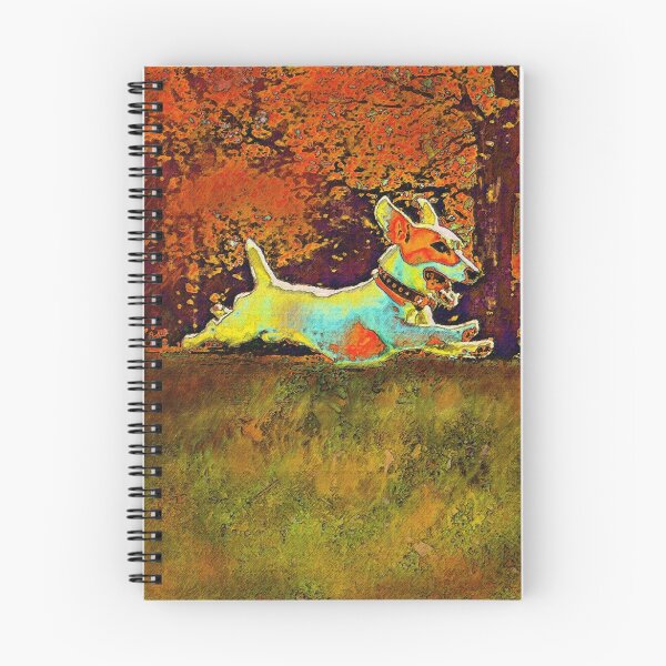 Item preview, jack russell in autumn designed and sold by A Walk on the Wild Side.