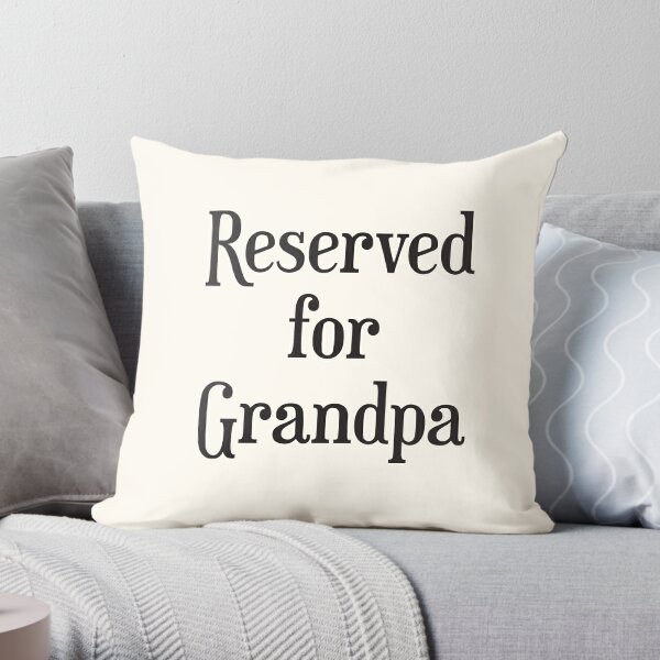 Grandma's Seat Cushion Throw Pillow for Sale by agecounts