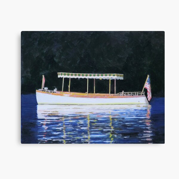 Boat Launch in Calm Water Canvas Print