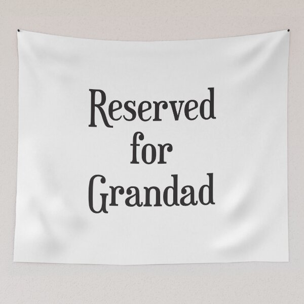 Item preview, Reserved for Grandad Cushion/Throw Pillow designed and sold by agecounts.