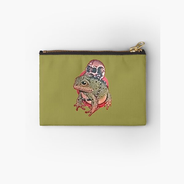 Item preview, Frog Wears Skull As Backpack designed and sold by VictorIos.