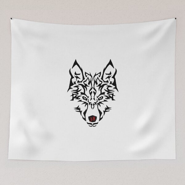 Item preview, WOLF with 38 baby in nose designed and sold by FabloFreshcoBar.