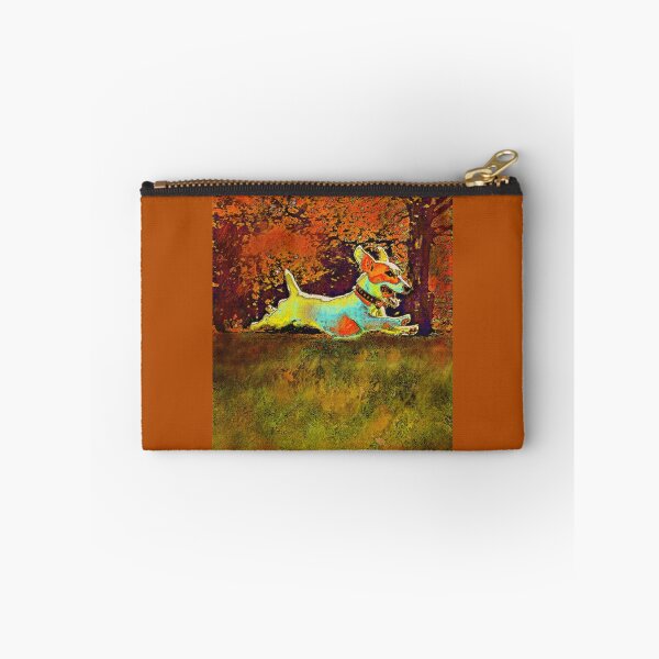 Item preview, jack russell in autumn designed and sold by A Walk on the Wild Side.
