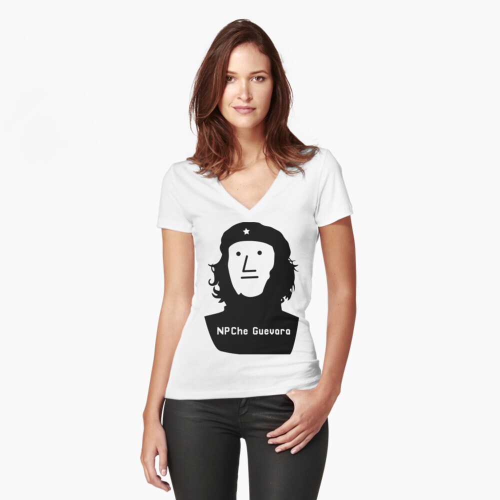  NPC Wojak NPC Che Guevara Funny Non Player Meme Long Sleeve T- Shirt : Clothing, Shoes & Jewelry