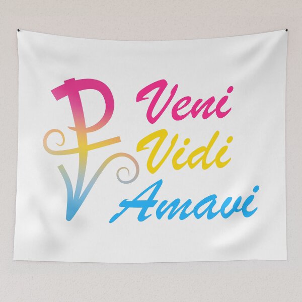 Item preview, Pansexual - Veni, Vidi, Amavi designed and sold by Drift Woad.