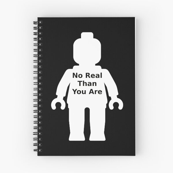 Item preview, Minifig with 'No Real Than You Are' Slogan designed and sold by ChilleeW.