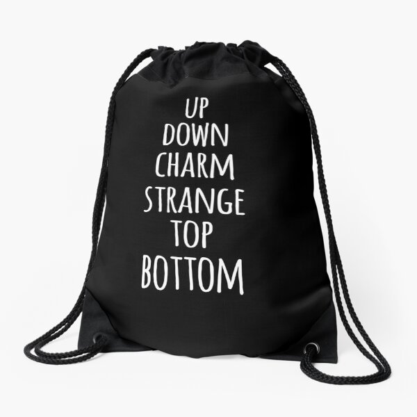List of Quarks- Particle Physics Science Drawstring Bag