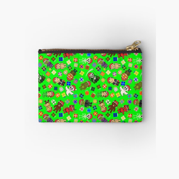Item preview, Pixel Monsters Christmas Pattern With Presents! (Green) designed and sold by gkillerb.