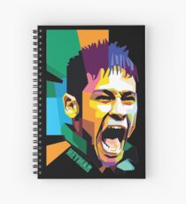 Cuaderno de espiral Neymar futbolista art design